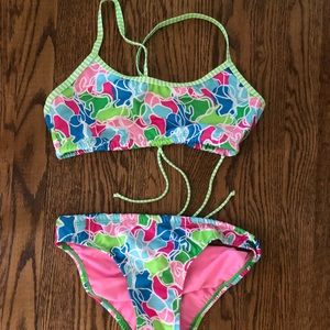 NWOT -  Dolphin sport bikini set - pastels